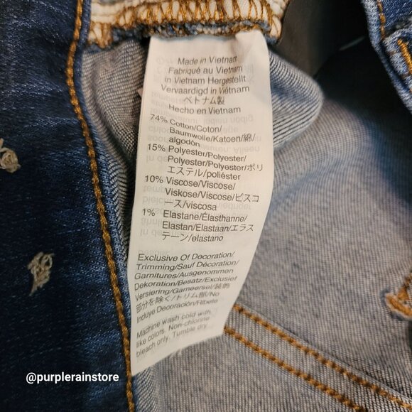 Madewell Jeans Size 28 Skinny 9" High Rise Tummy Control Creston Wash J4624 - Picture 5 of 12